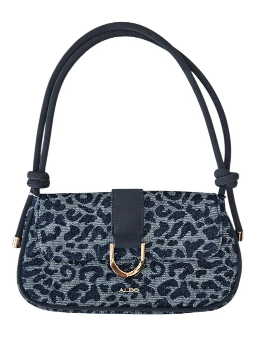 RARE - NWT ALDO Alodalegyn Denim Leopard Print Shoulder Bag – Trendy Y2K